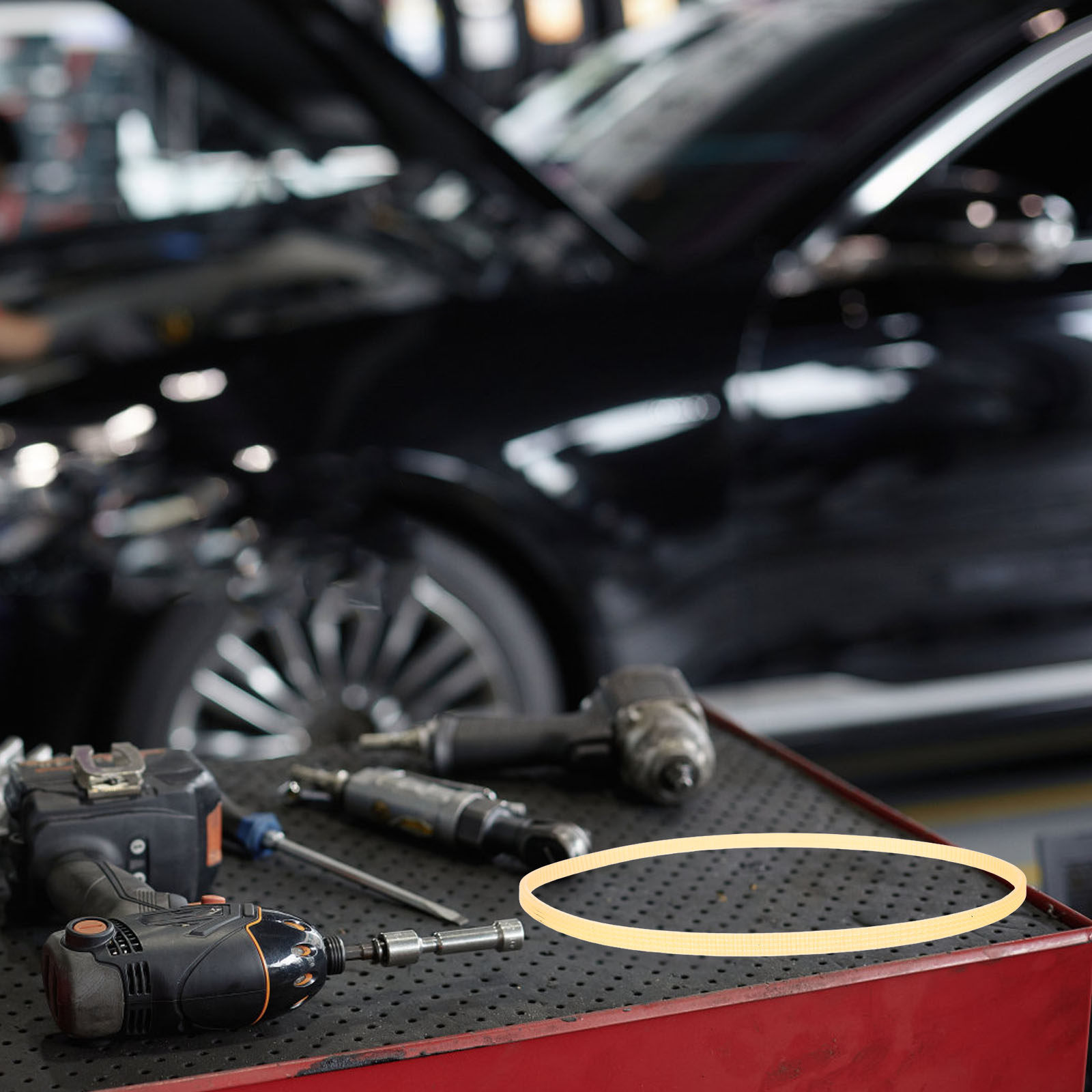 Auto Repair Shop - Transmission Belt Polyurethane Stretchable Wheel Balancer