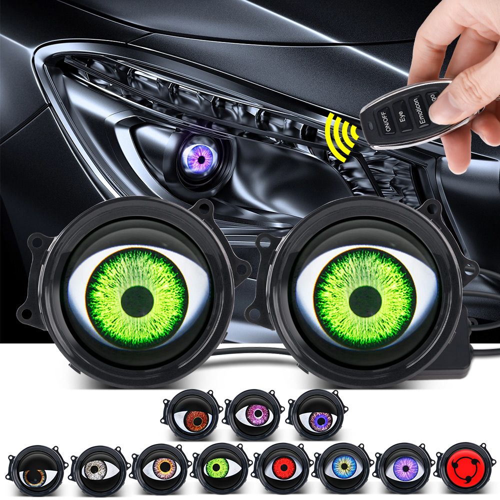 Headlight Aiming Tool - Car Dynamic Devil's Eye LED Lights