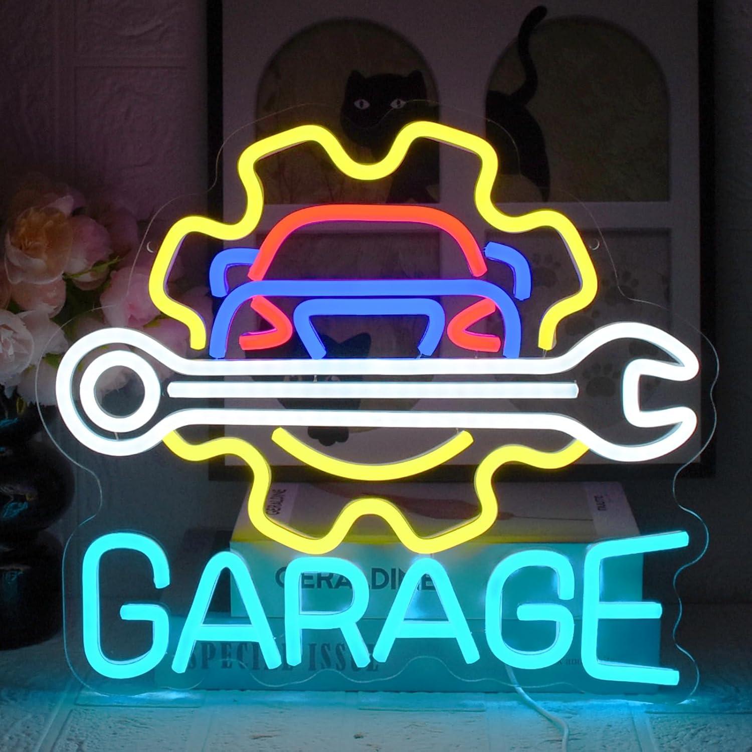 Garage Neon Sign USB Powered L - Auto Repair Shop review and price