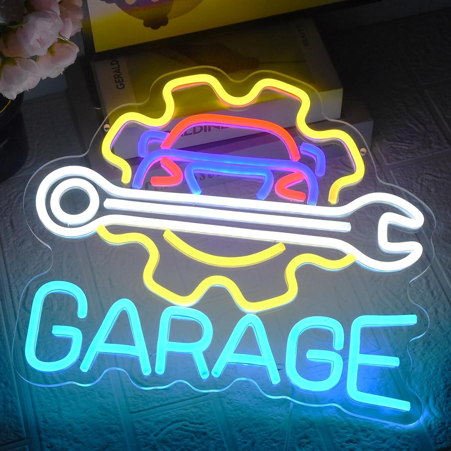 Garage Neon Sign USB Powered L - Auto Repair Shop review and price