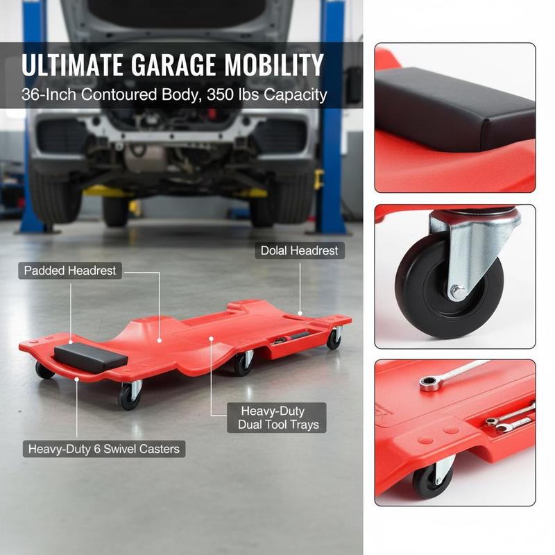 Rolling Creeper Board 36-Inch  - Auto Repair Shop review and price
