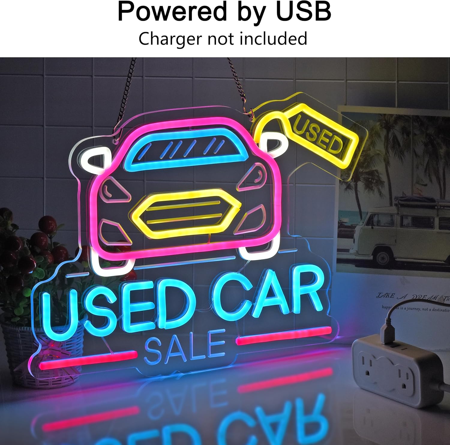 Used Car Sale Neon Sign USB Po - Auto Repair Shop For Sale review and price