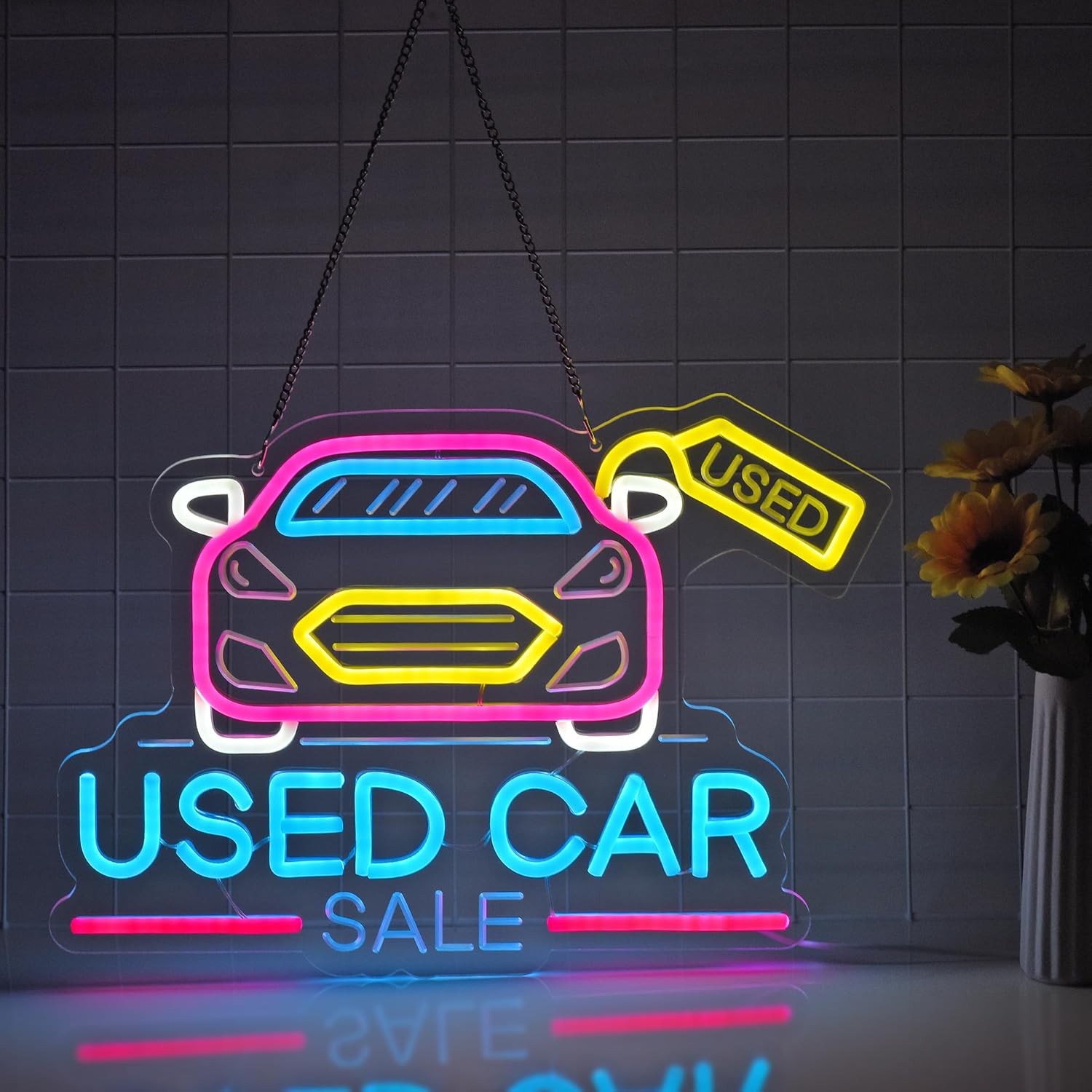 Used Car Sale Neon Sign USB Po - Auto Repair Shop For Sale review and price