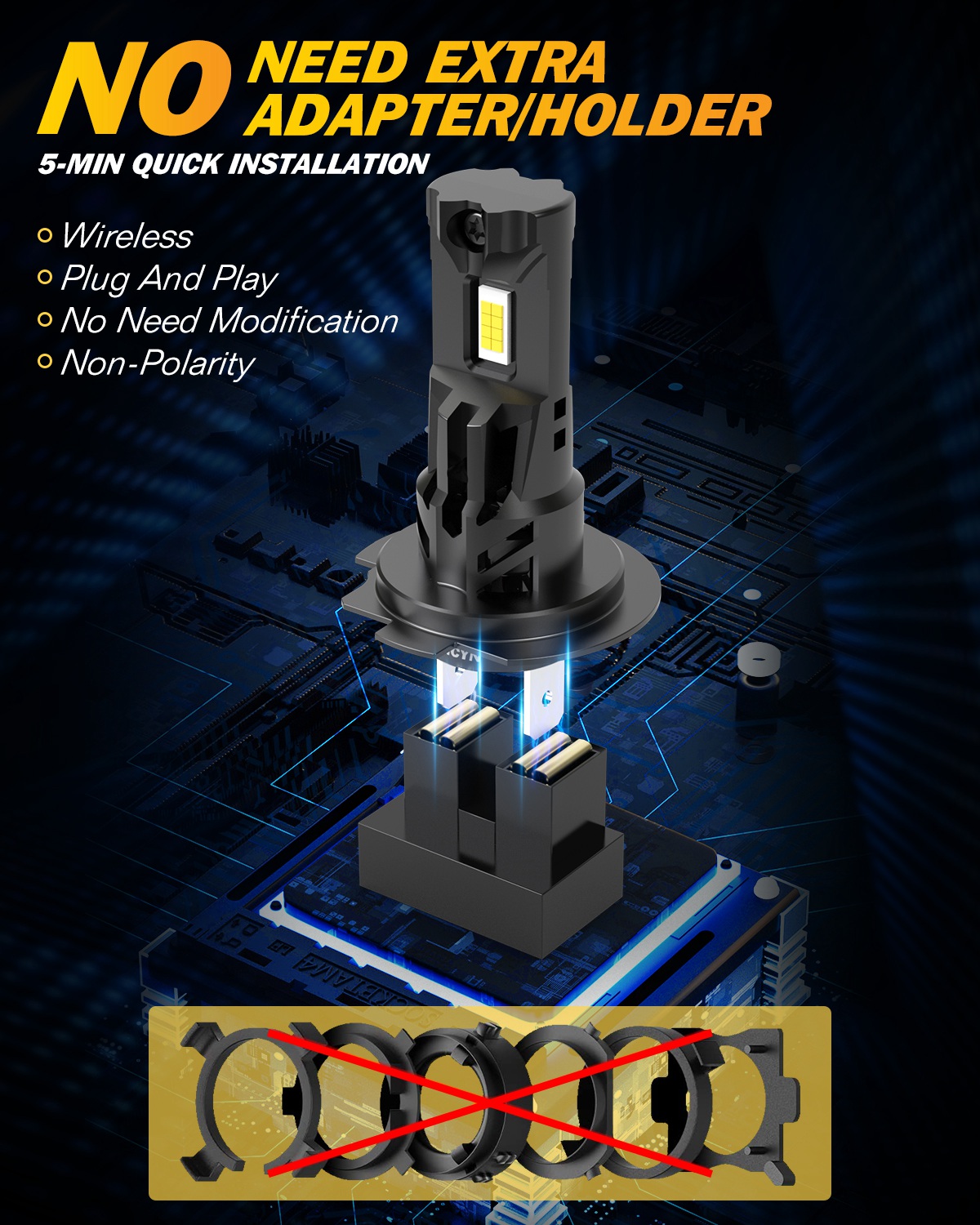 2x 22000LM 100W H7 LED Car Hea - Headlight Aiming Tool review and price