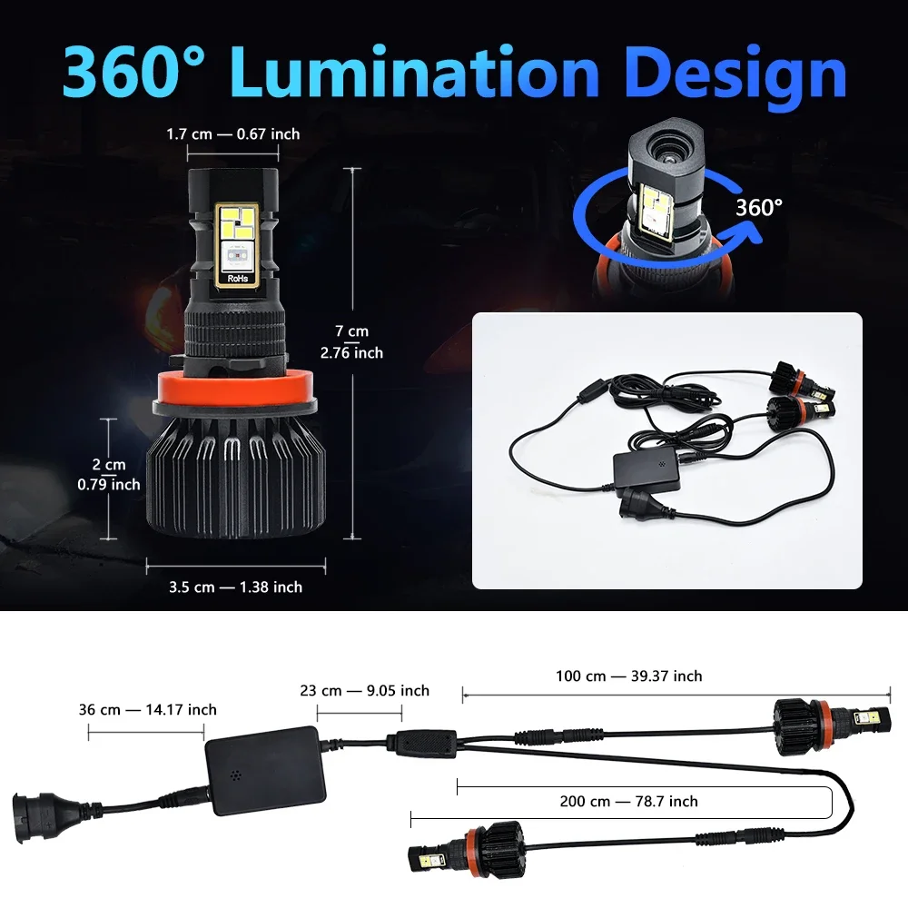 Bayerley RGB 5050 LED Fog Ligh - Headlight Aiming Tool review and price