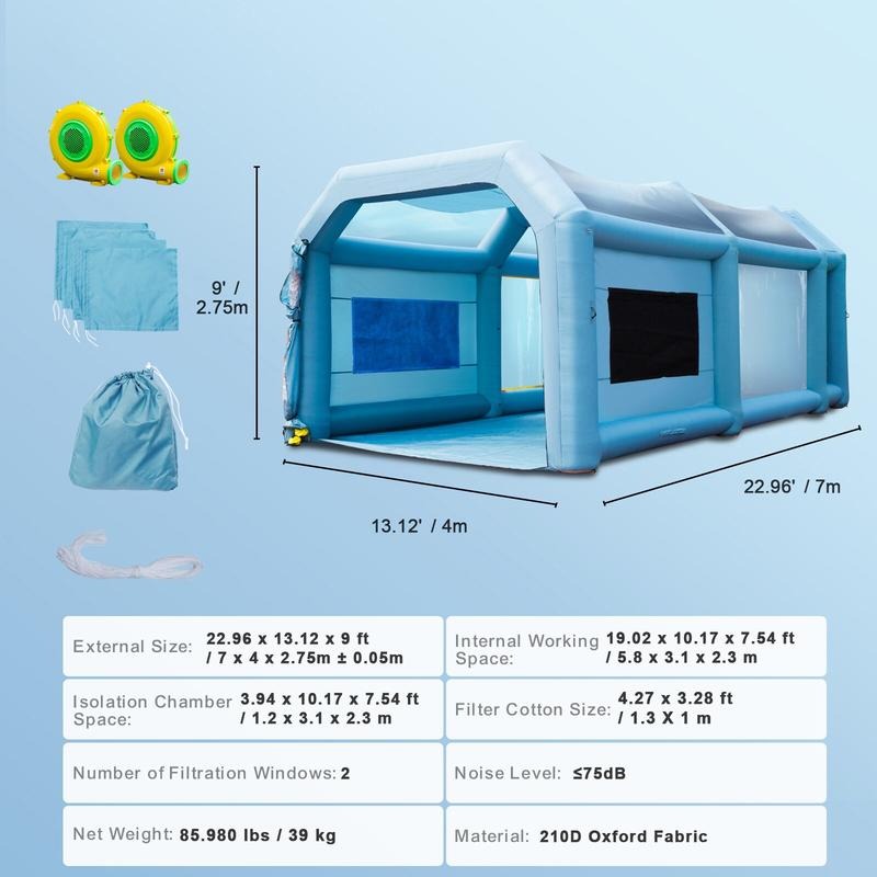 Inflatable Paint Booth, 23x13x - Inflatable Paint Booth review and price